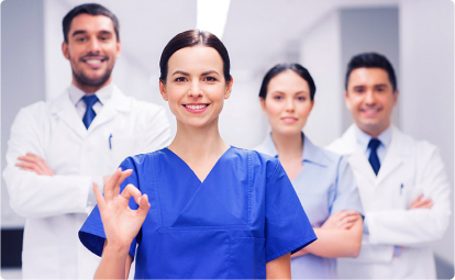 A group of dentists